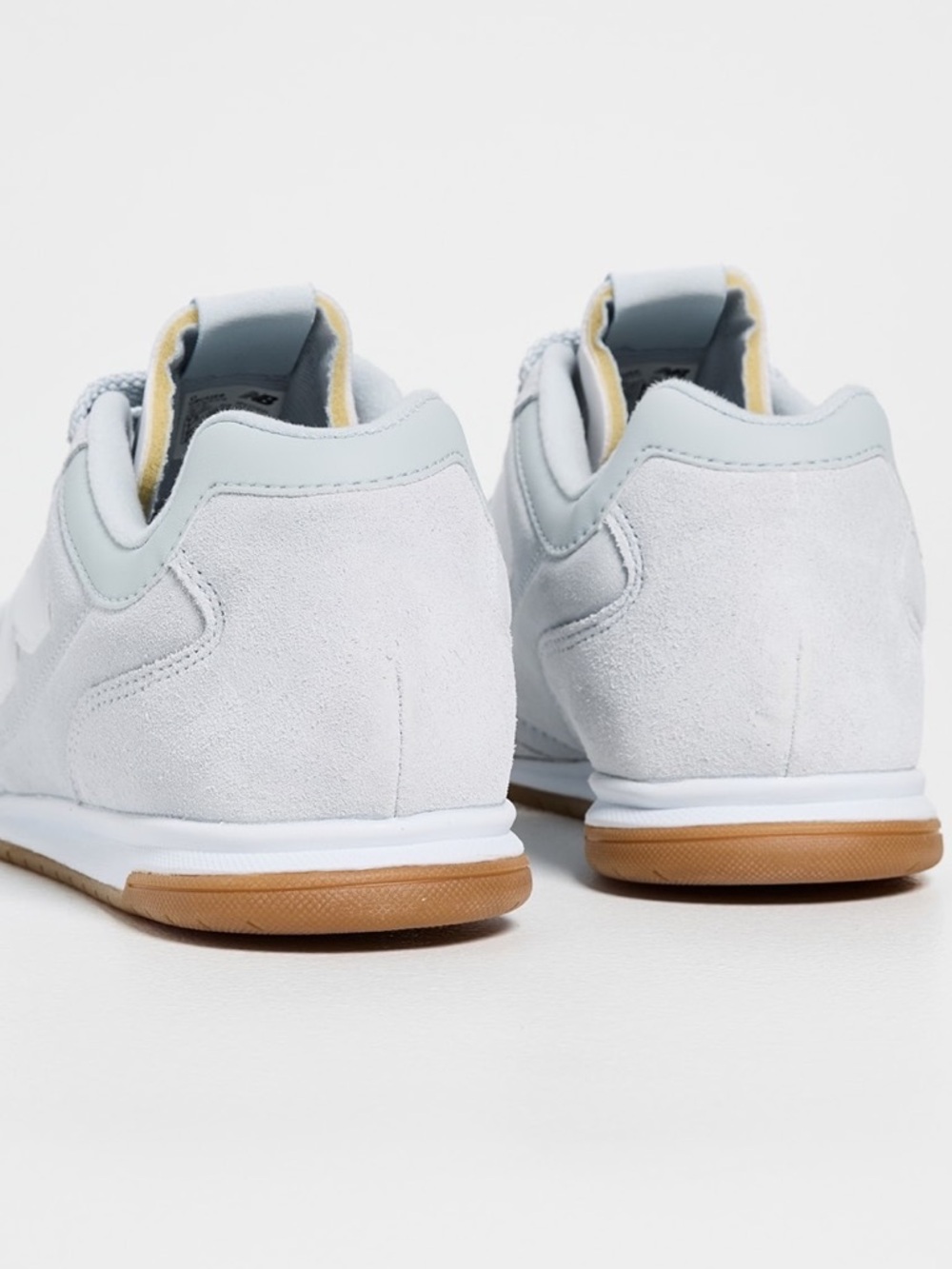 New Balance Light Blue Suede Sneakers with Gum Outsole - Picture 3 of 7